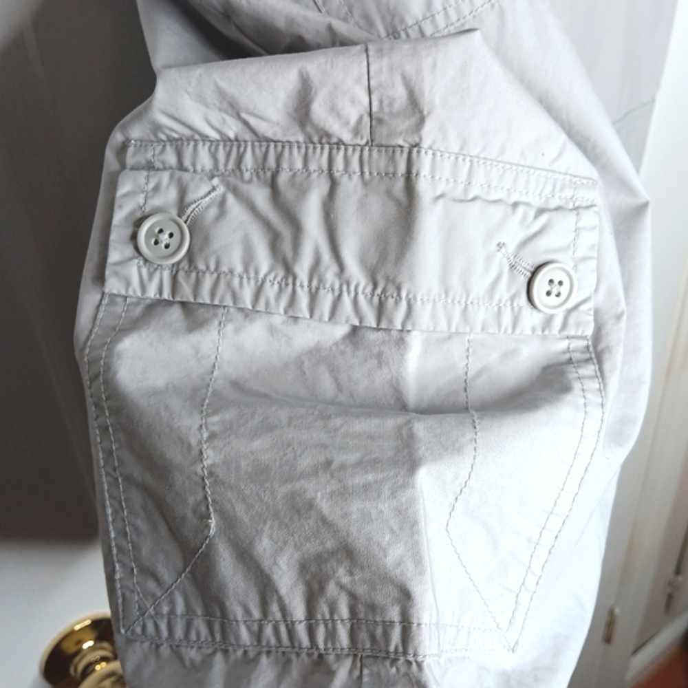 Cherokee Women's Bermuda Cargo Shorts Plus Size 18 Light Gray Casual - Picture 11 of 16